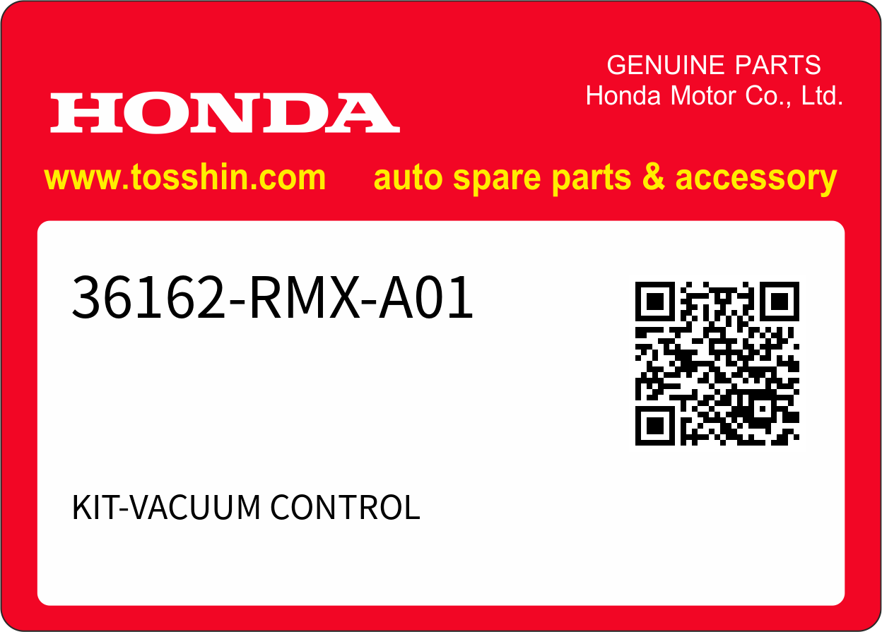 Honda 36162-RMX-A01 KIT-VACUUM CONTROL