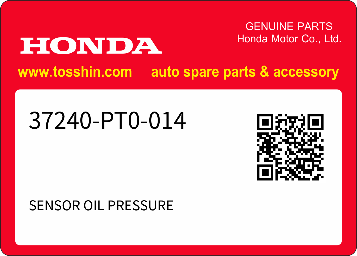 Honda 37240-PT0-014 SENSOR OIL PRESSURE