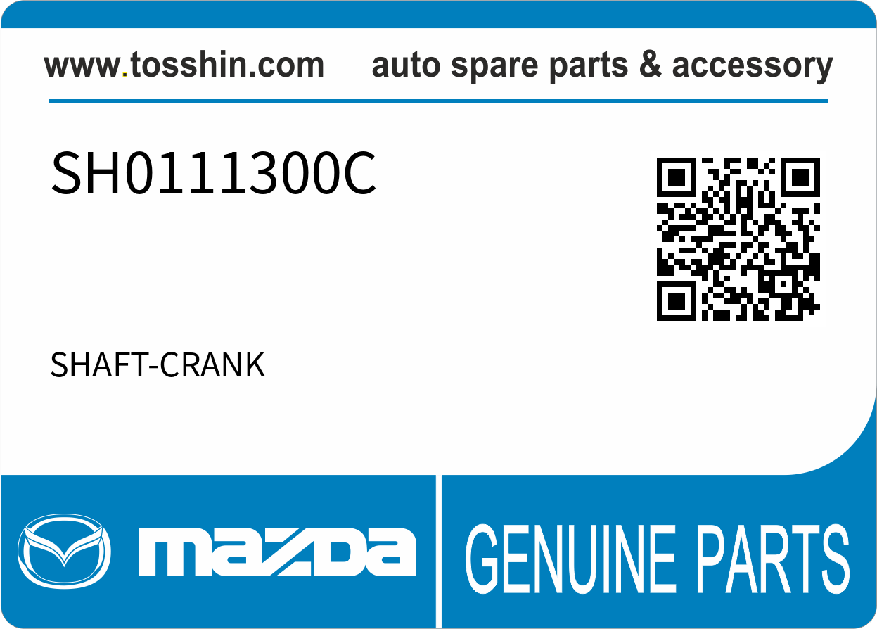 Mazda SH0111300C SHAFT-CRANK
