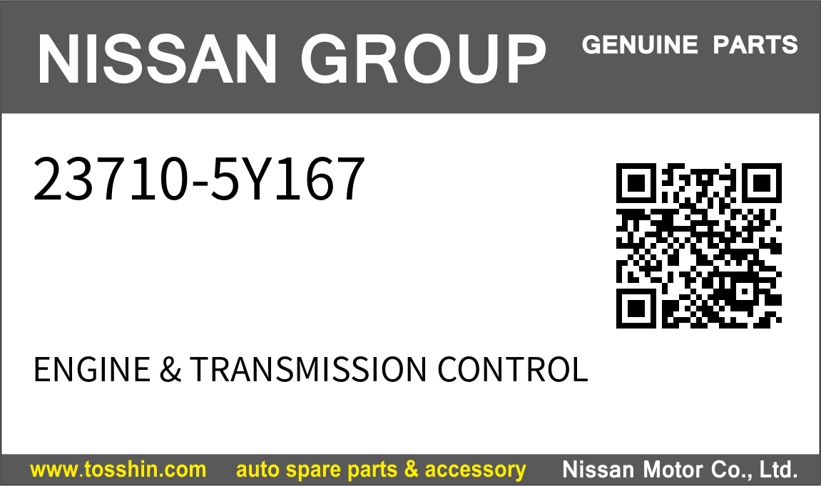 Nissan 23710-5Y167 ENGINE & TRANSMISSION CONTROL